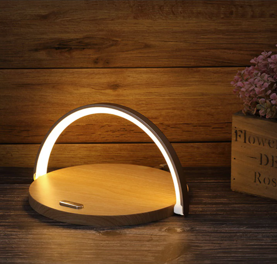 LED Nightstand Lamp with Wireless Charging Pad - Lamylie