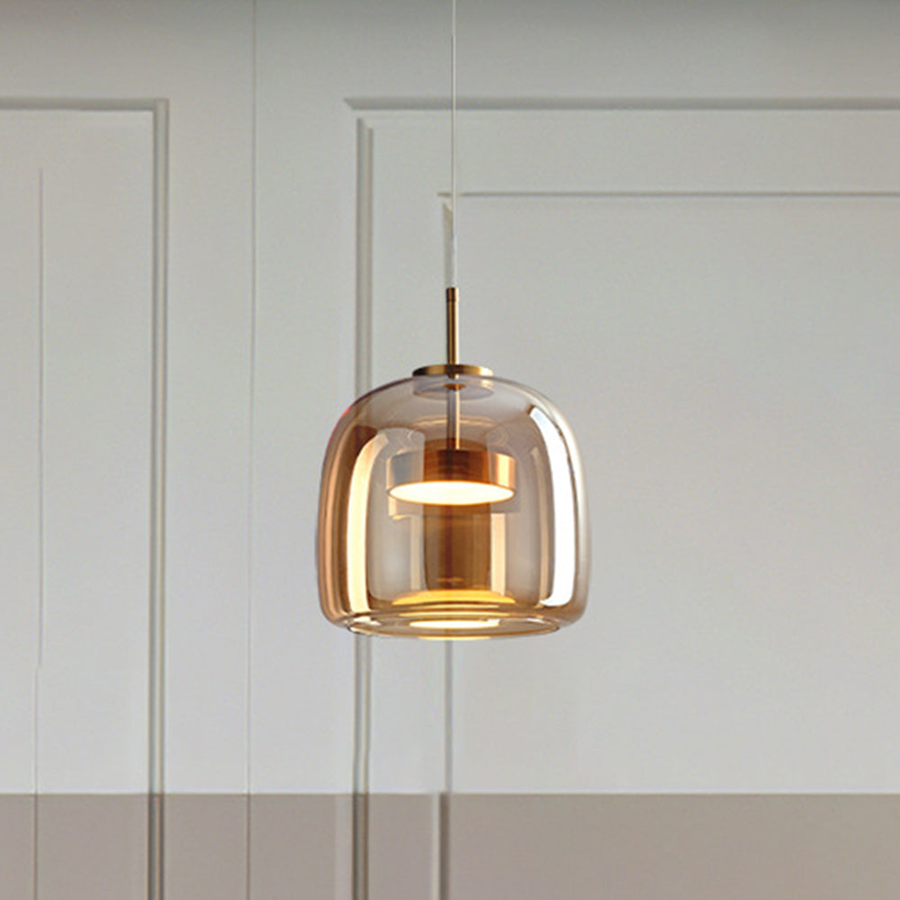 Lampă suspendată vintage SolsticeBrook cu LED — lampă de tavan inspirată de stilul retro
