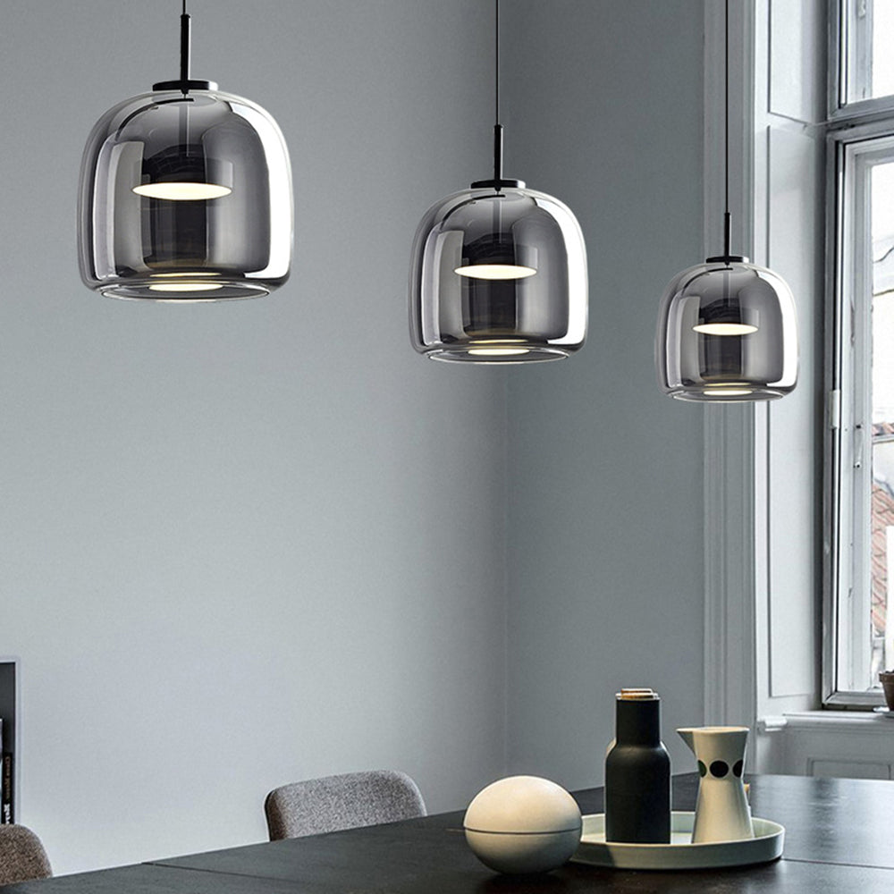 Lampă suspendată vintage SolsticeBrook cu LED — lampă de tavan inspirată de stilul retro
