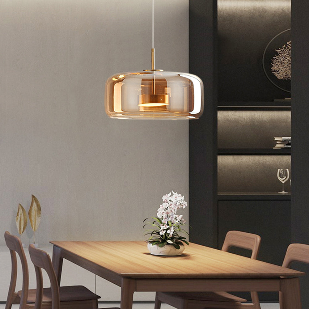 Lampă suspendată vintage SolsticeBrook cu LED — lampă de tavan inspirată de stilul retro