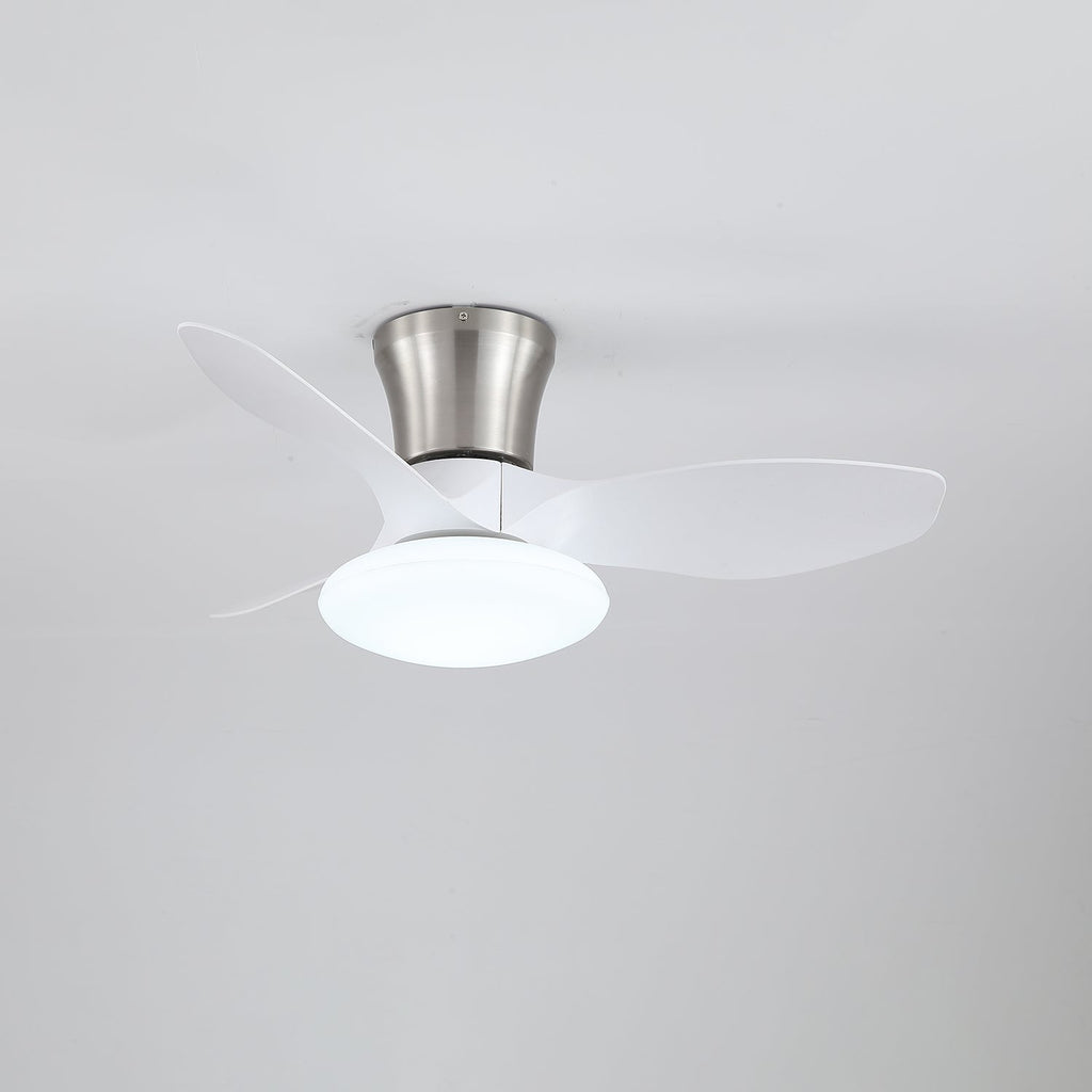 Ventilateur de plafond au design moderne avec éclairage LED | Pales en bois - Lamylie