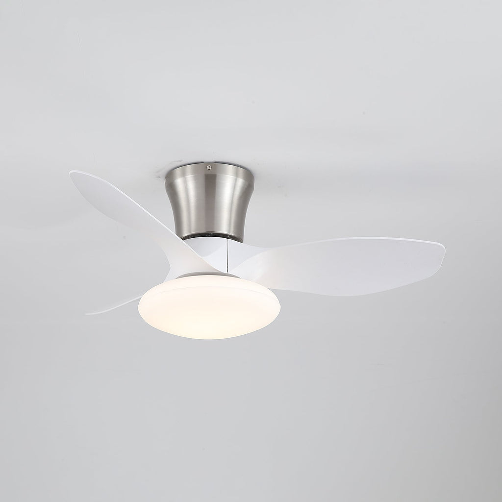 Ventilateur de plafond au design moderne avec éclairage LED | Pales en bois - Lamylie