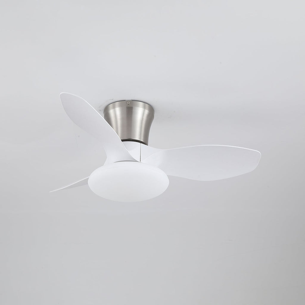 Ventilateur de plafond au design moderne avec éclairage LED | Pales en bois - Lamylie