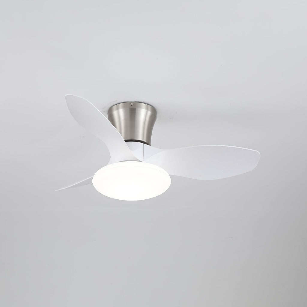 Ventilateur de plafond au design moderne avec éclairage LED | Pales en bois - Lamylie