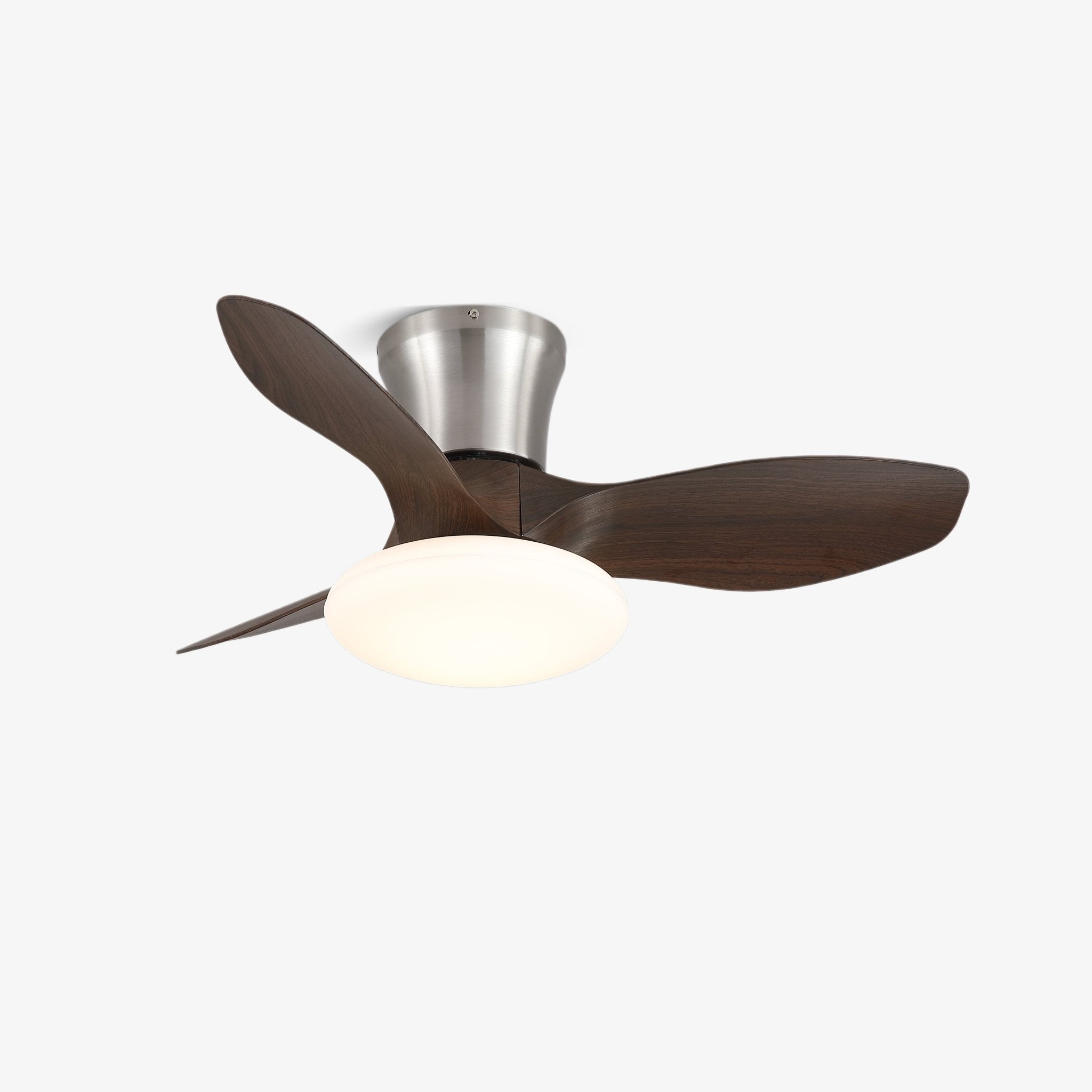 Ventilateur de plafond au design moderne avec éclairage LED | Pales en bois - Lamylie
