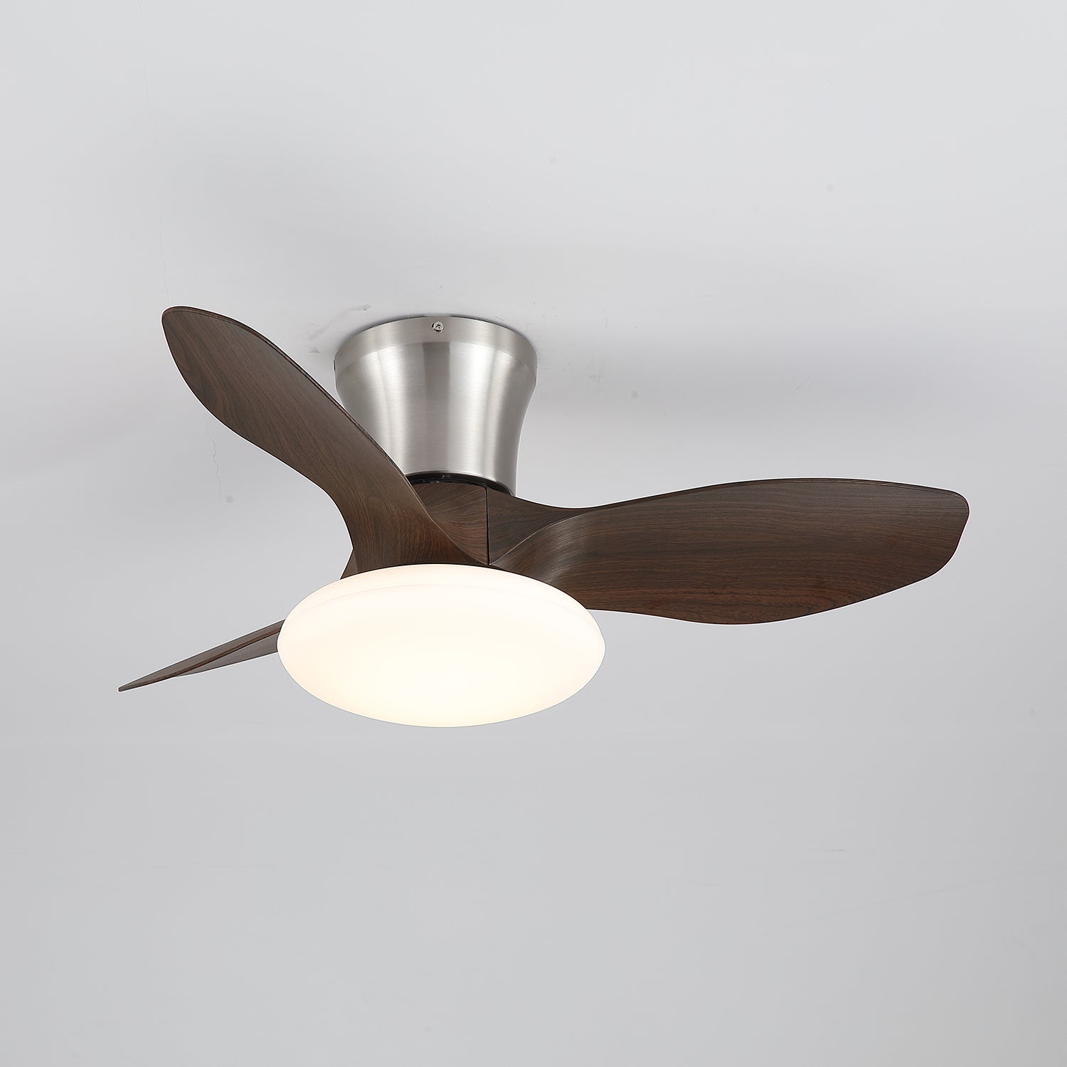 Ventilateur de plafond au design moderne avec éclairage LED | Pales en bois - Lamylie