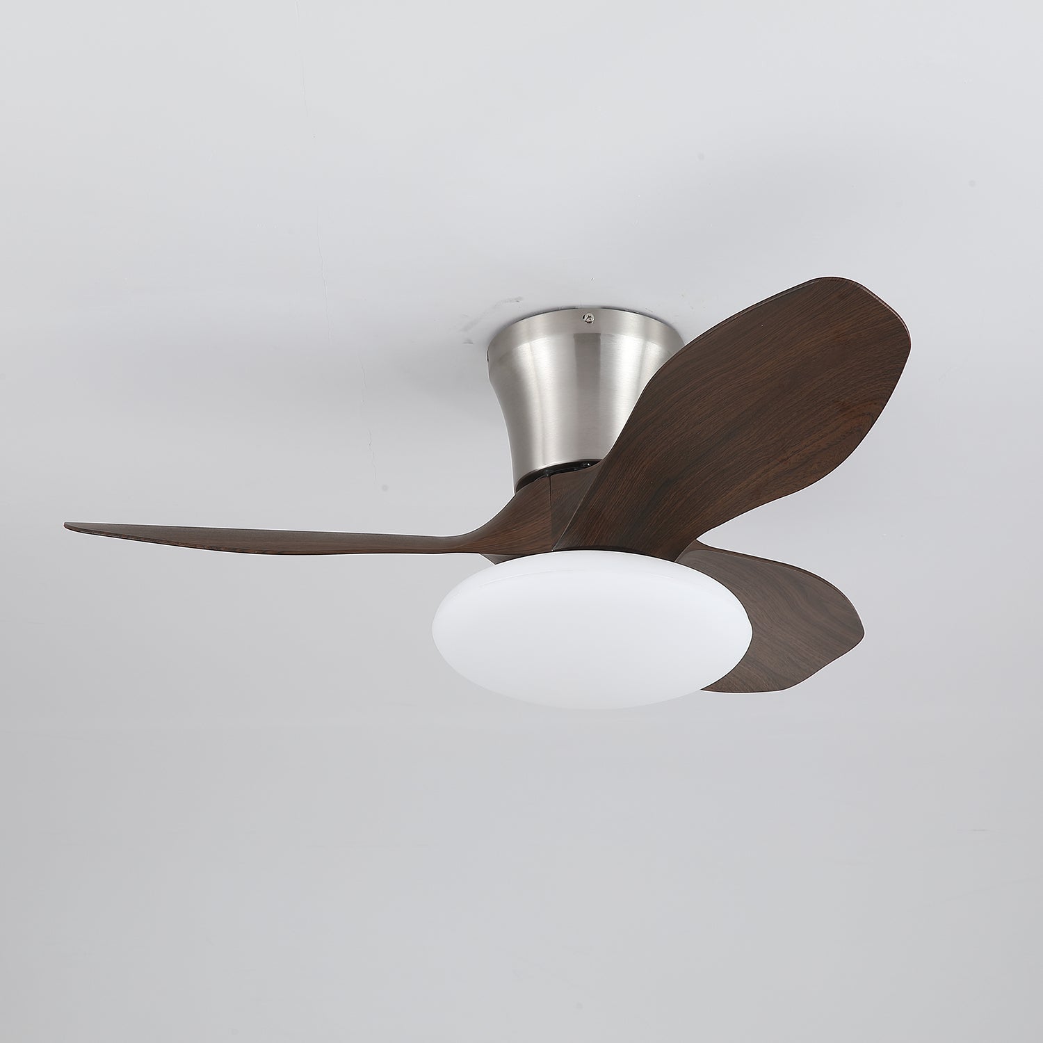Ventilateur de plafond au design moderne avec éclairage LED | Pales en bois - Lamylie
