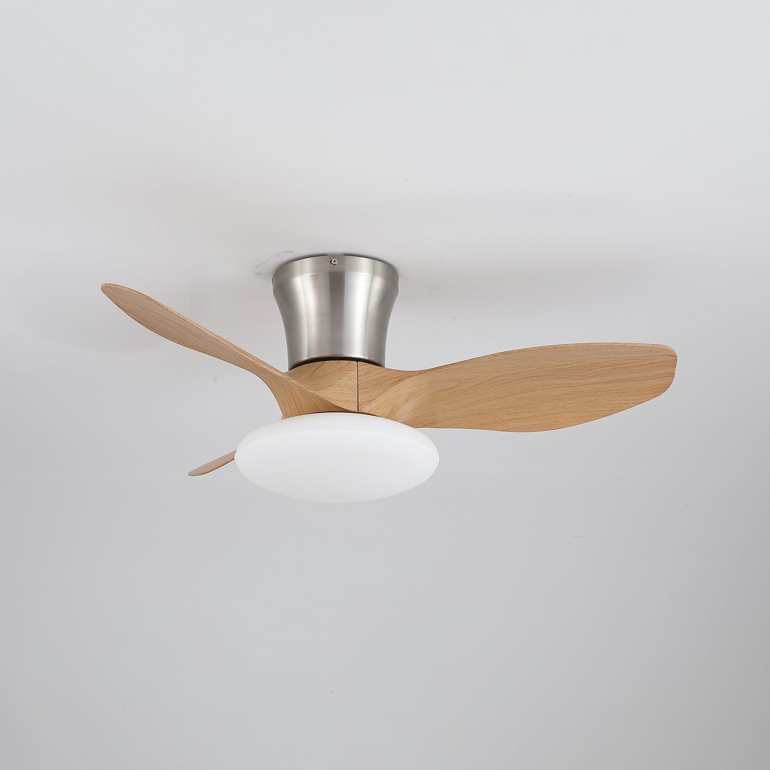 Ventilateur de plafond au design moderne avec éclairage LED | Pales en bois - Lamylie