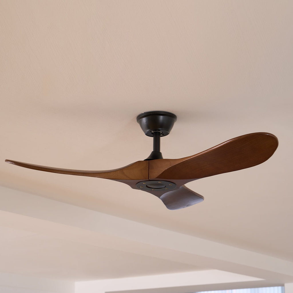Takvifte i tre med fjernkontroll | 6 hastigheter og 35 W motor | 106 cm eller 132 cm – Lamylie