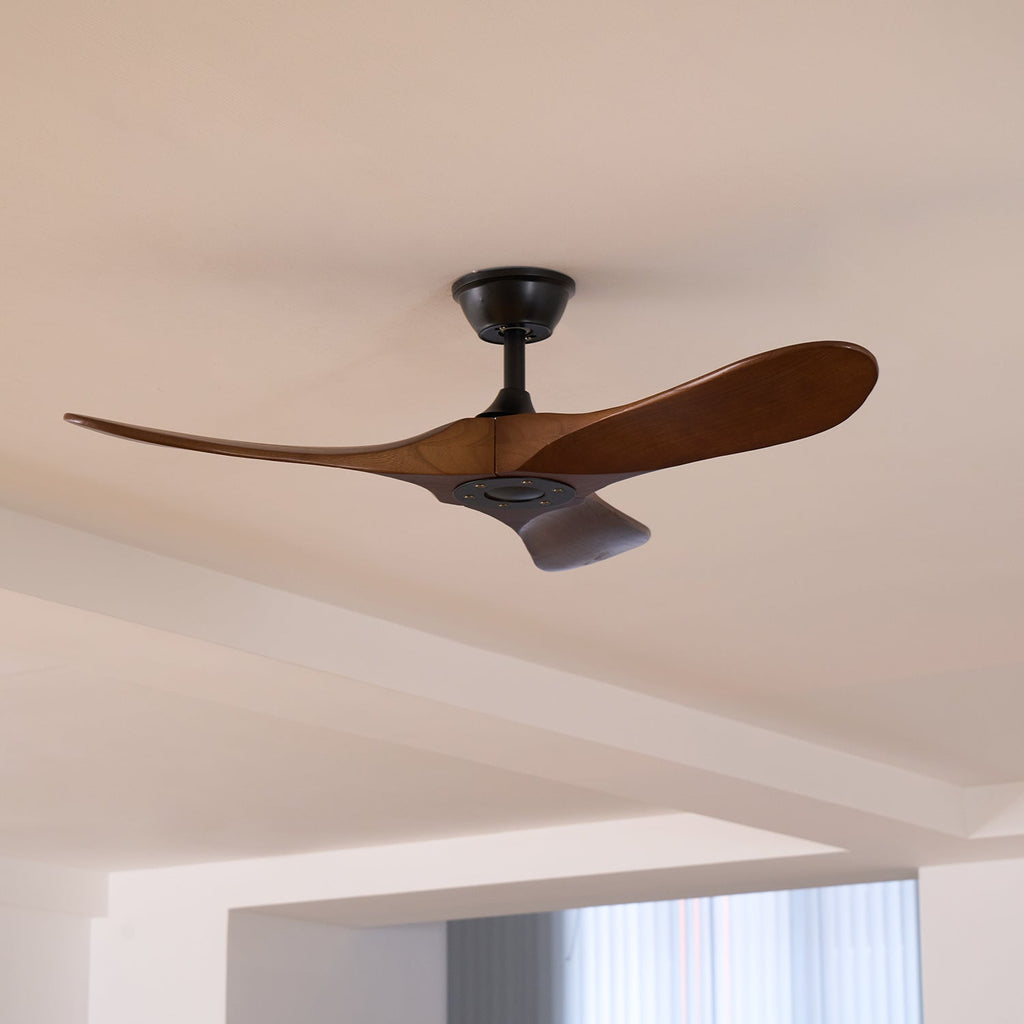 Takvifte i tre med fjernkontroll | 6 hastigheter og 35 W motor | 106 cm eller 132 cm – Lamylie