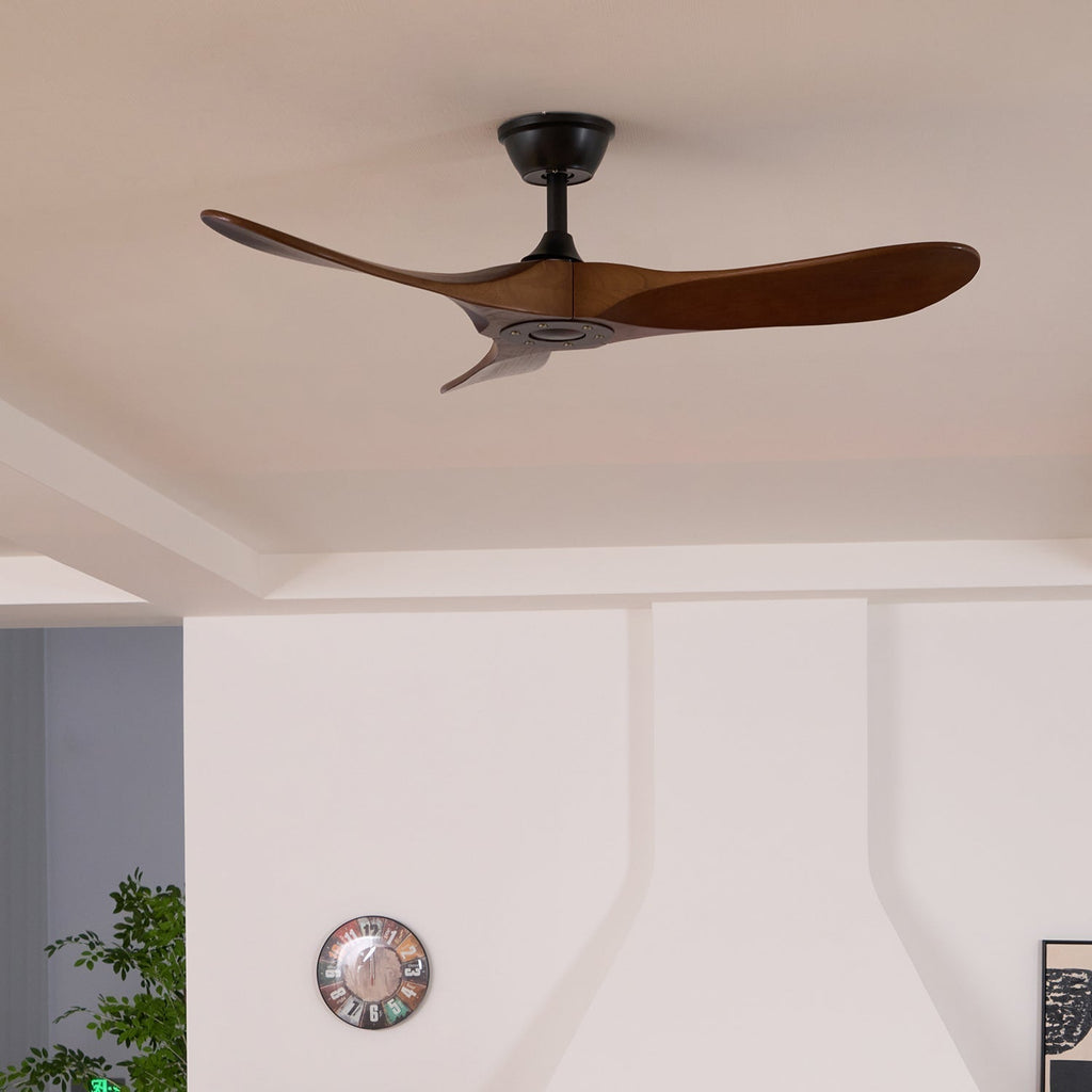 Takvifte i tre med fjernkontroll | 6 hastigheter og 35 W motor | 106 cm eller 132 cm – Lamylie