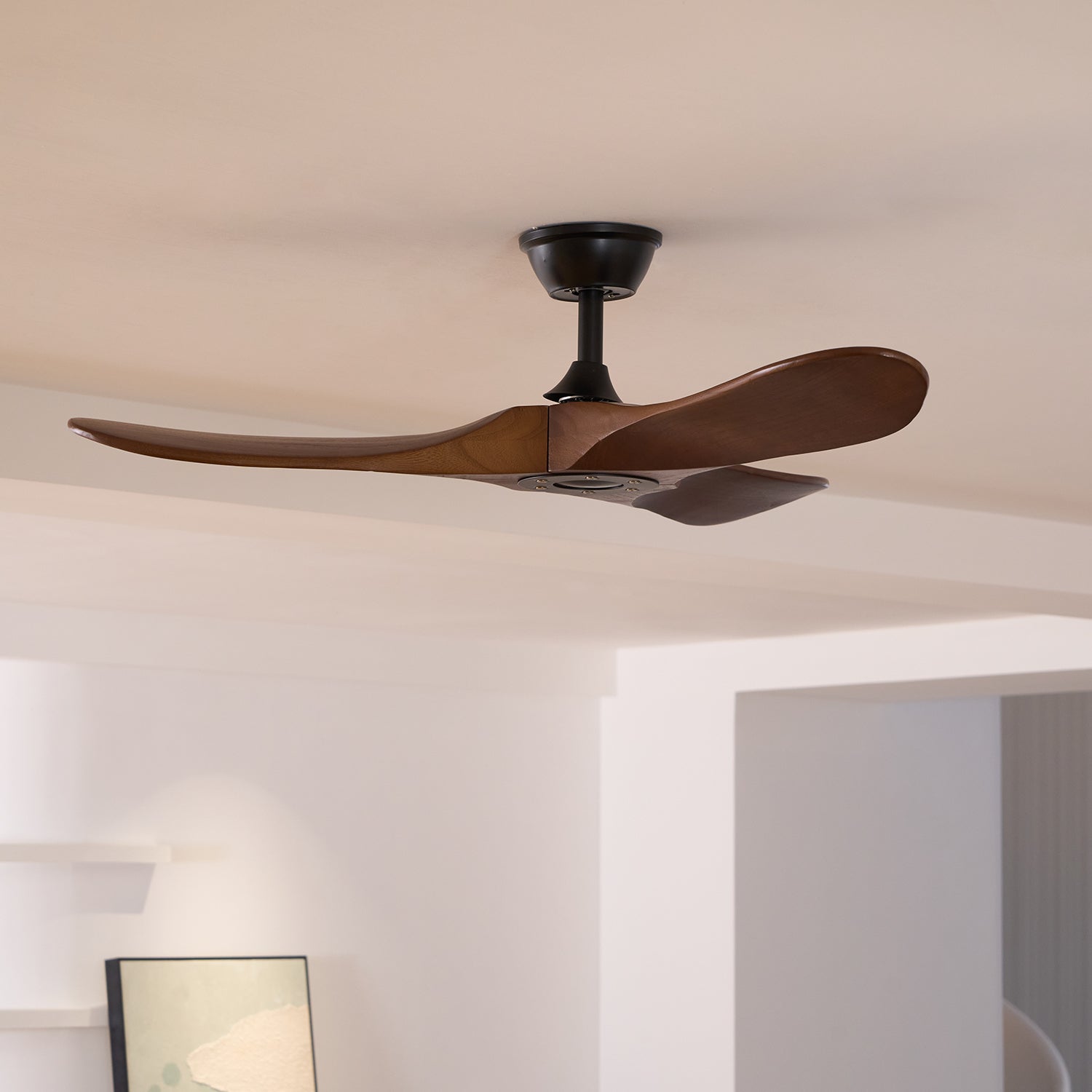 Takvifte i tre med fjernkontroll | 6 hastigheter og 35 W motor | 106 cm eller 132 cm – Lamylie