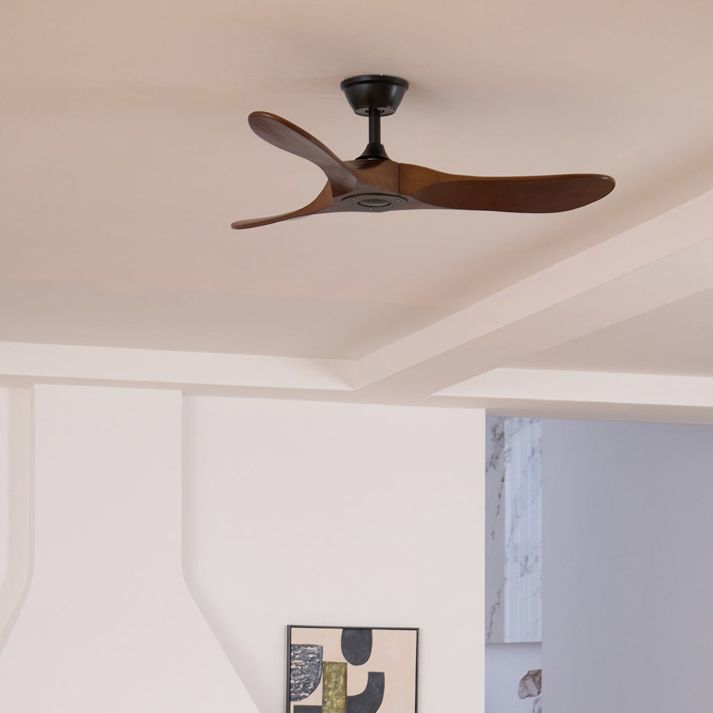 Takvifte i tre med fjernkontroll | 6 hastigheter og 35 W motor | 106 cm eller 132 cm – Lamylie