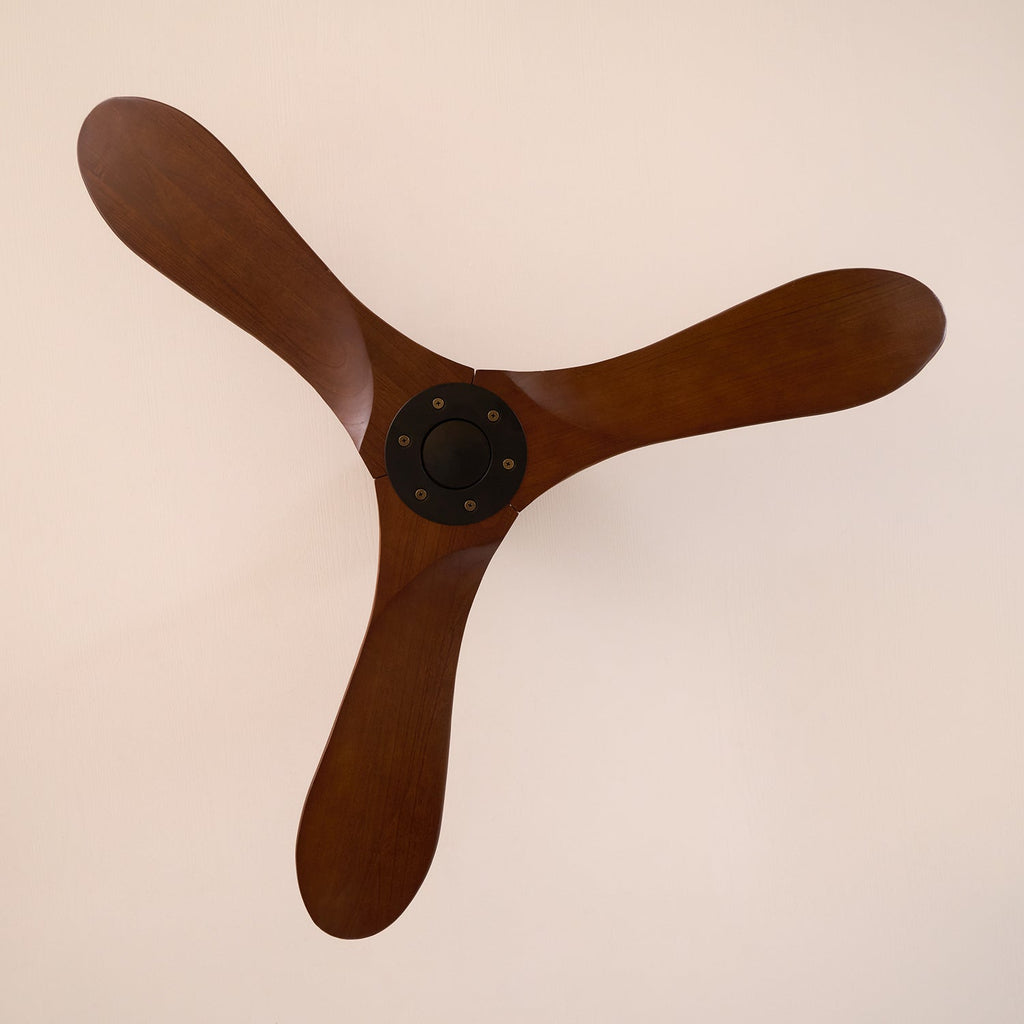 Takvifte i tre med fjernkontroll | 6 hastigheter og 35 W motor | 106 cm eller 132 cm – Lamylie