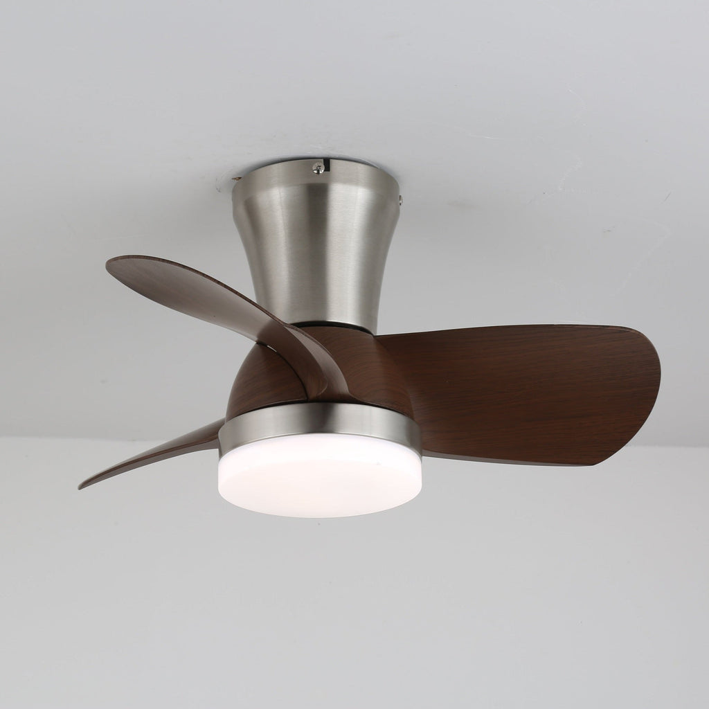 Modern mennyezeti ventilátor LED-világítással és távirányítóval | Skandináv beltéri dizájn - Lamylie
