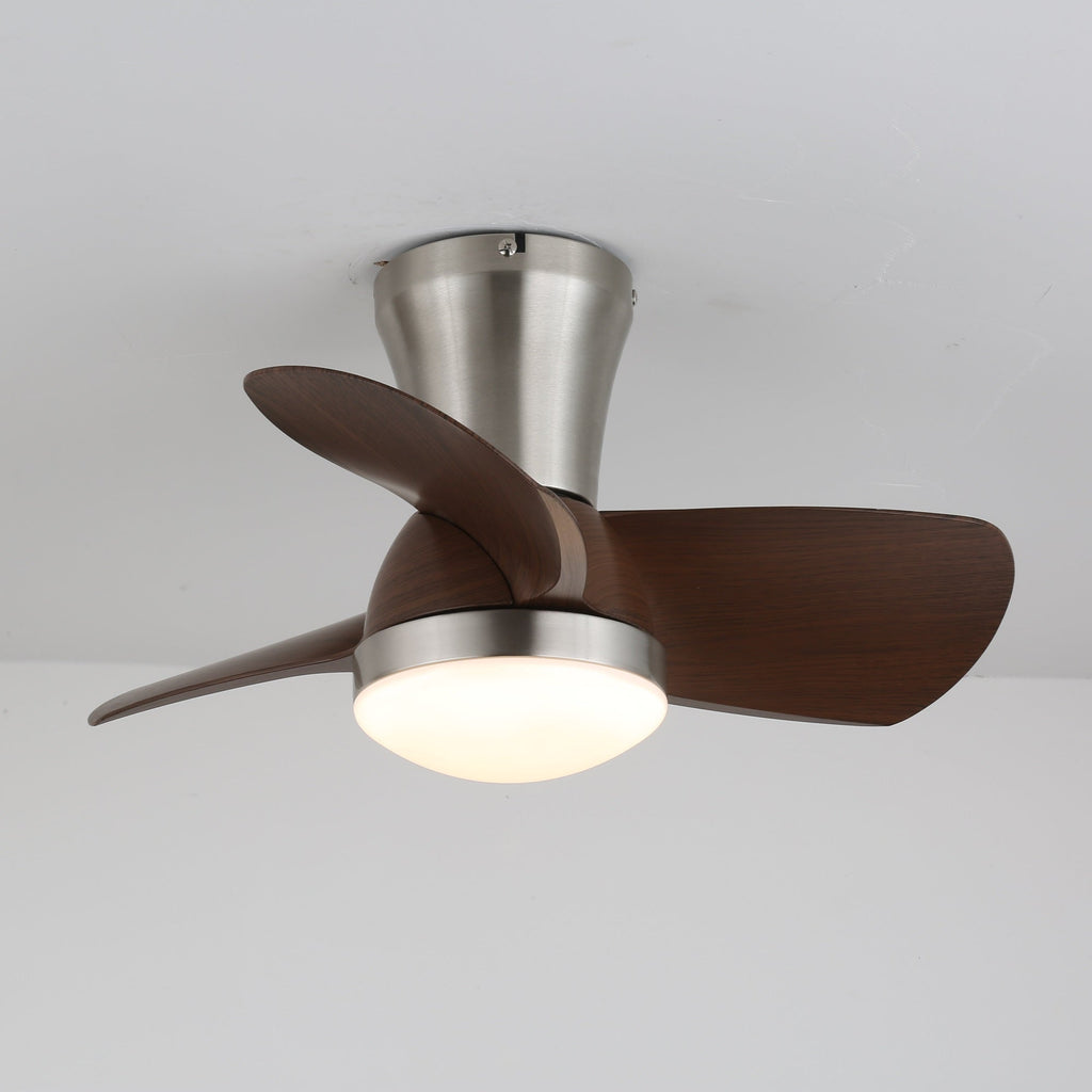 Modern mennyezeti ventilátor LED-világítással és távirányítóval | Skandináv beltéri dizájn - Lamylie