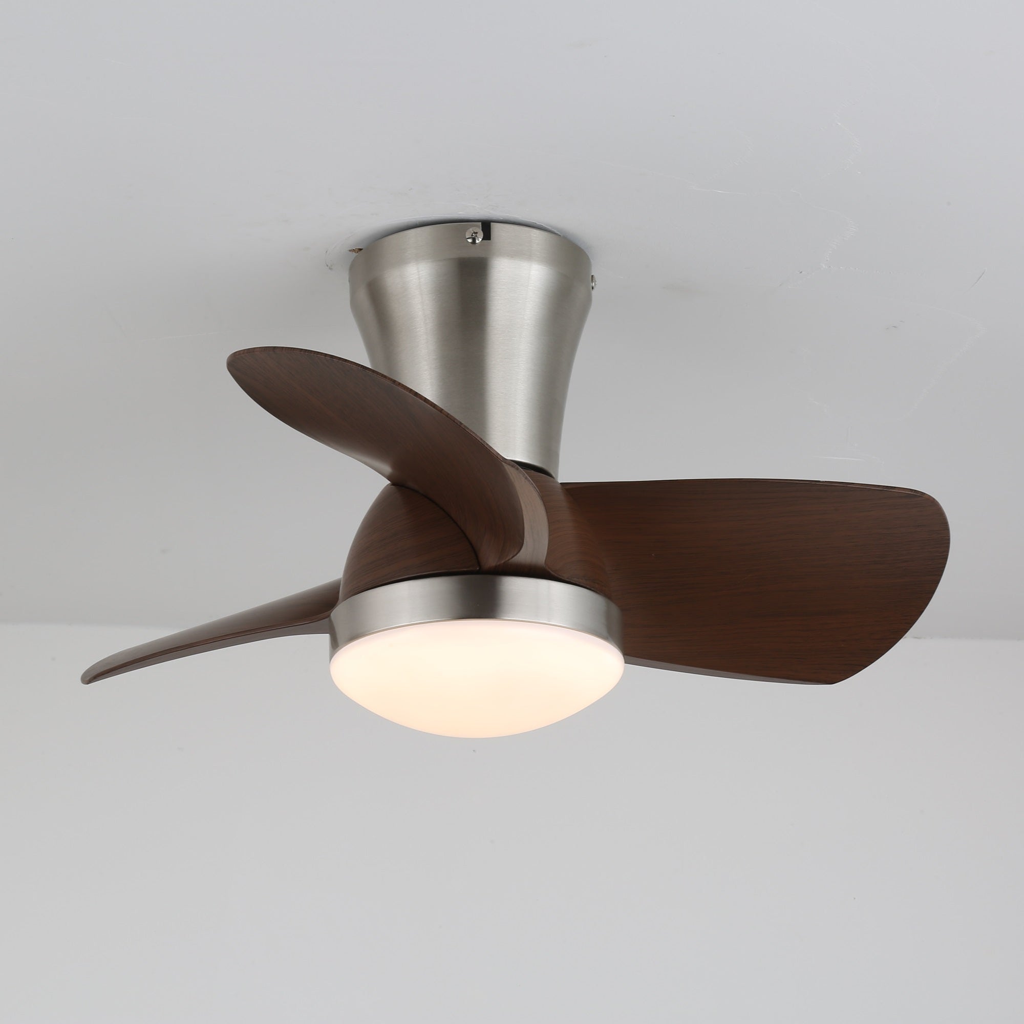 Modern mennyezeti ventilátor LED-világítással és távirányítóval | Skandináv beltéri dizájn - Lamylie