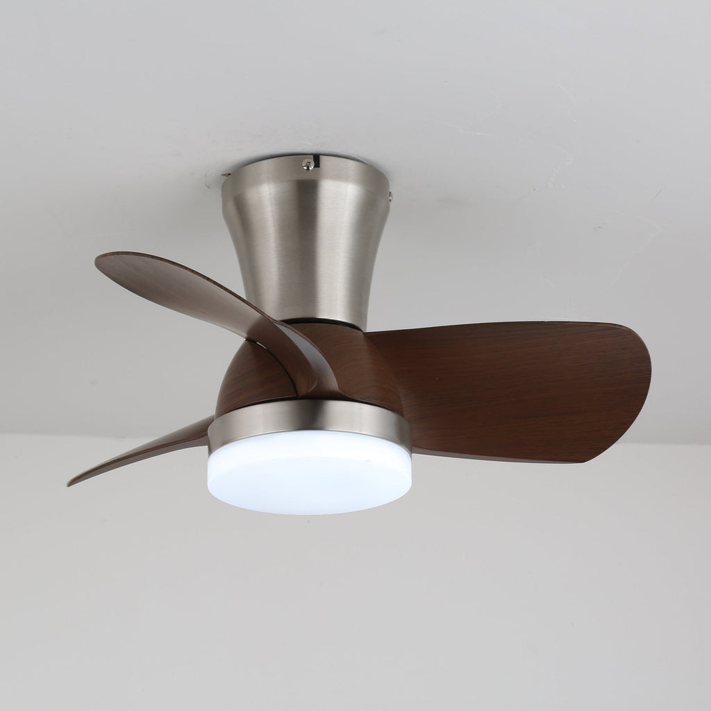 Modern mennyezeti ventilátor LED-világítással és távirányítóval | Skandináv beltéri dizájn - Lamylie