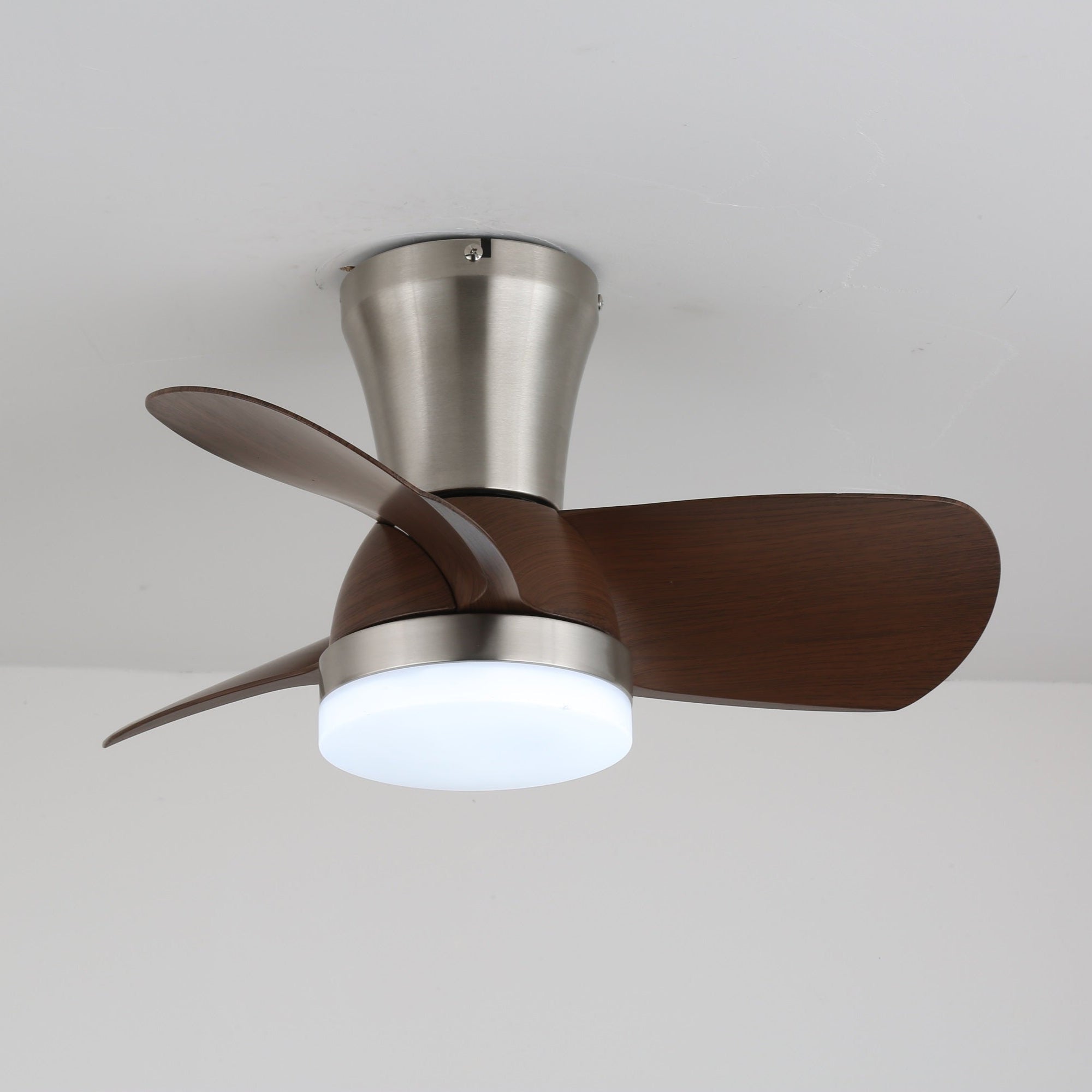 Modern mennyezeti ventilátor LED-világítással és távirányítóval | Skandináv beltéri dizájn - Lamylie