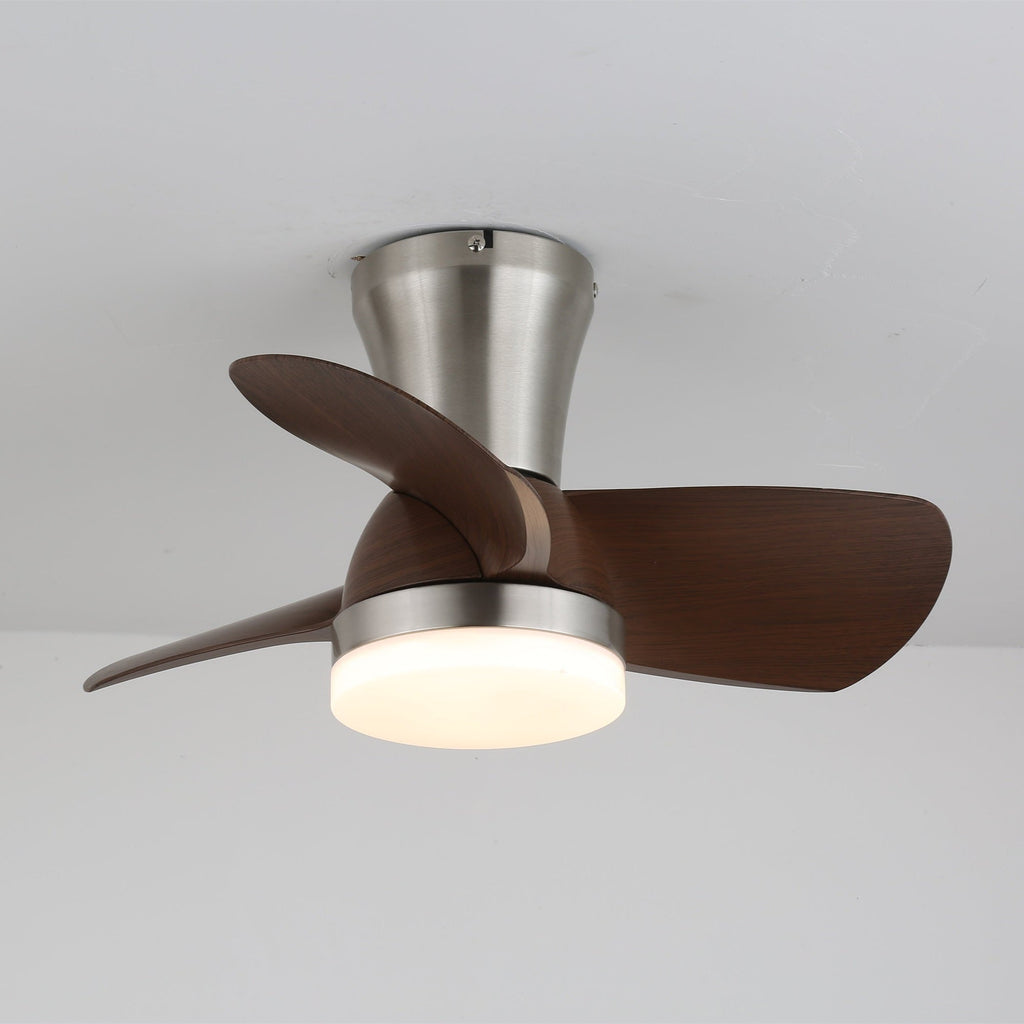 Modern mennyezeti ventilátor LED-világítással és távirányítóval | Skandináv beltéri dizájn - Lamylie