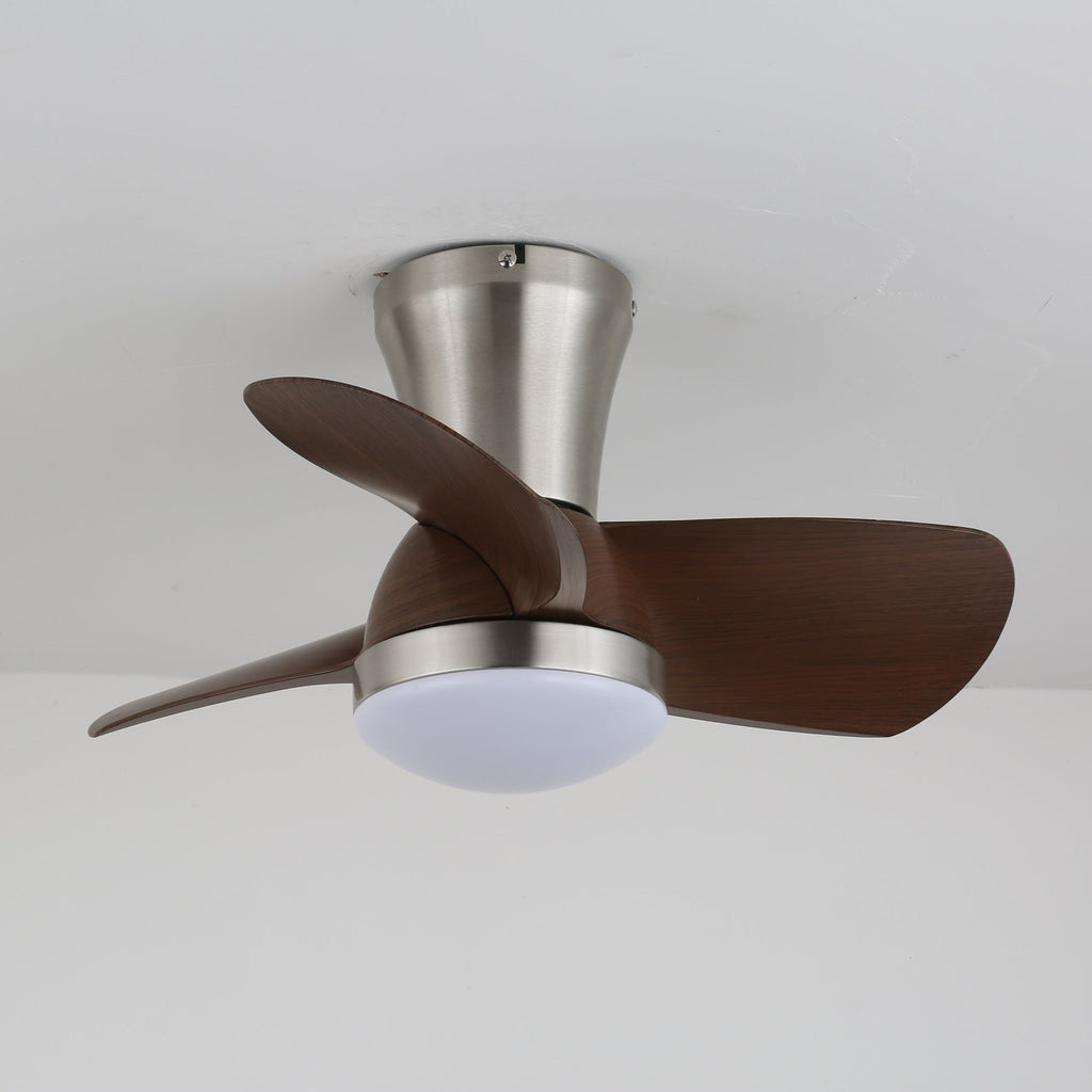 Modern mennyezeti ventilátor LED-világítással és távirányítóval | Skandináv beltéri dizájn - Lamylie