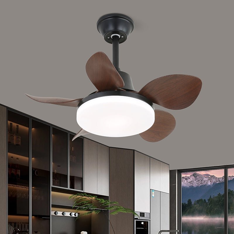 Stropní ventilátor s osvětlením a dálkovým ovládáním – stylový design s dřevěnými lopatkami – energeticky úsporné LED osvětlení – nastavitelné rychlosti – Lamylie