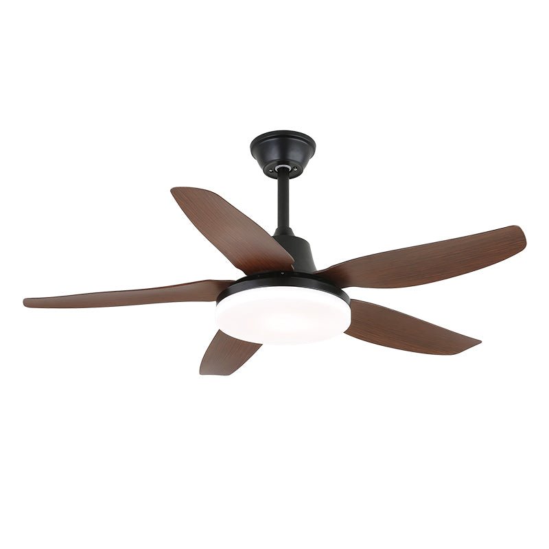 Stropní ventilátor s osvětlením a dálkovým ovládáním – stylový design s dřevěnými lopatkami – energeticky úsporné LED osvětlení – nastavitelné rychlosti – Lamylie