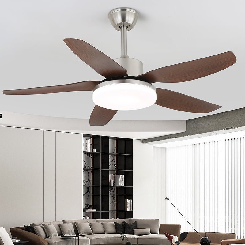 Stropní ventilátor s osvětlením a dálkovým ovládáním – stylový design s dřevěnými lopatkami – energeticky úsporné LED osvětlení – nastavitelné rychlosti – Lamylie