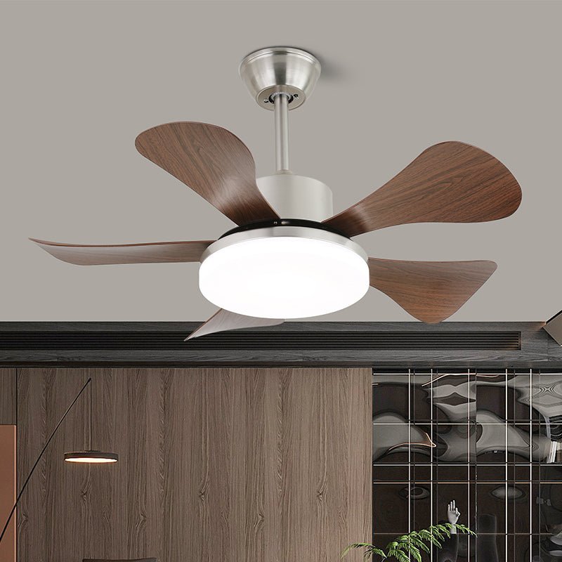 Stropní ventilátor s osvětlením a dálkovým ovládáním – stylový design s dřevěnými lopatkami – energeticky úsporné LED osvětlení – nastavitelné rychlosti – Lamylie
