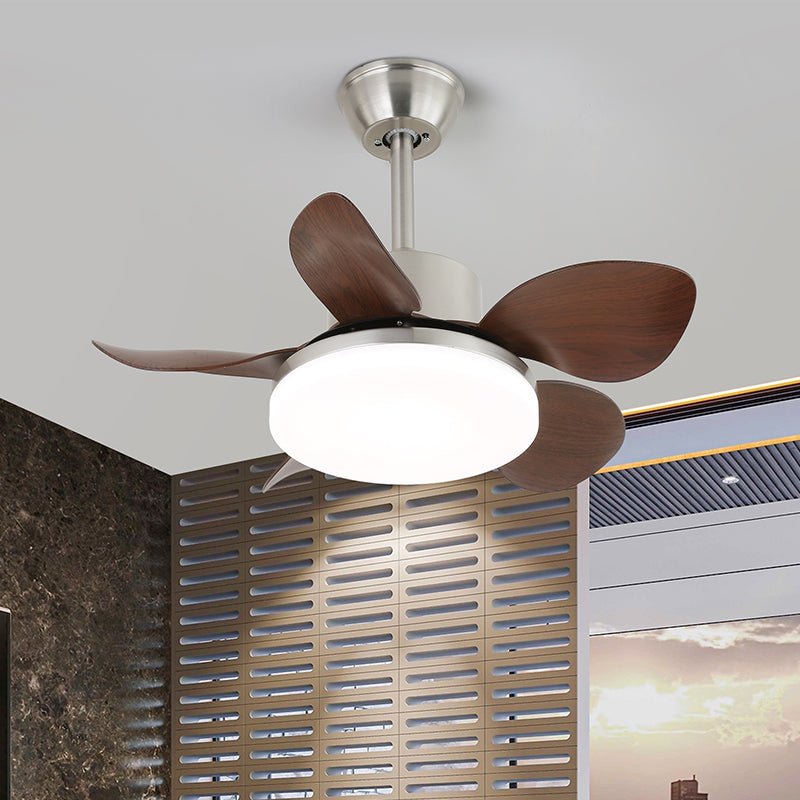 Stropní ventilátor s osvětlením a dálkovým ovládáním – stylový design s dřevěnými lopatkami – energeticky úsporné LED osvětlení – nastavitelné rychlosti – Lamylie