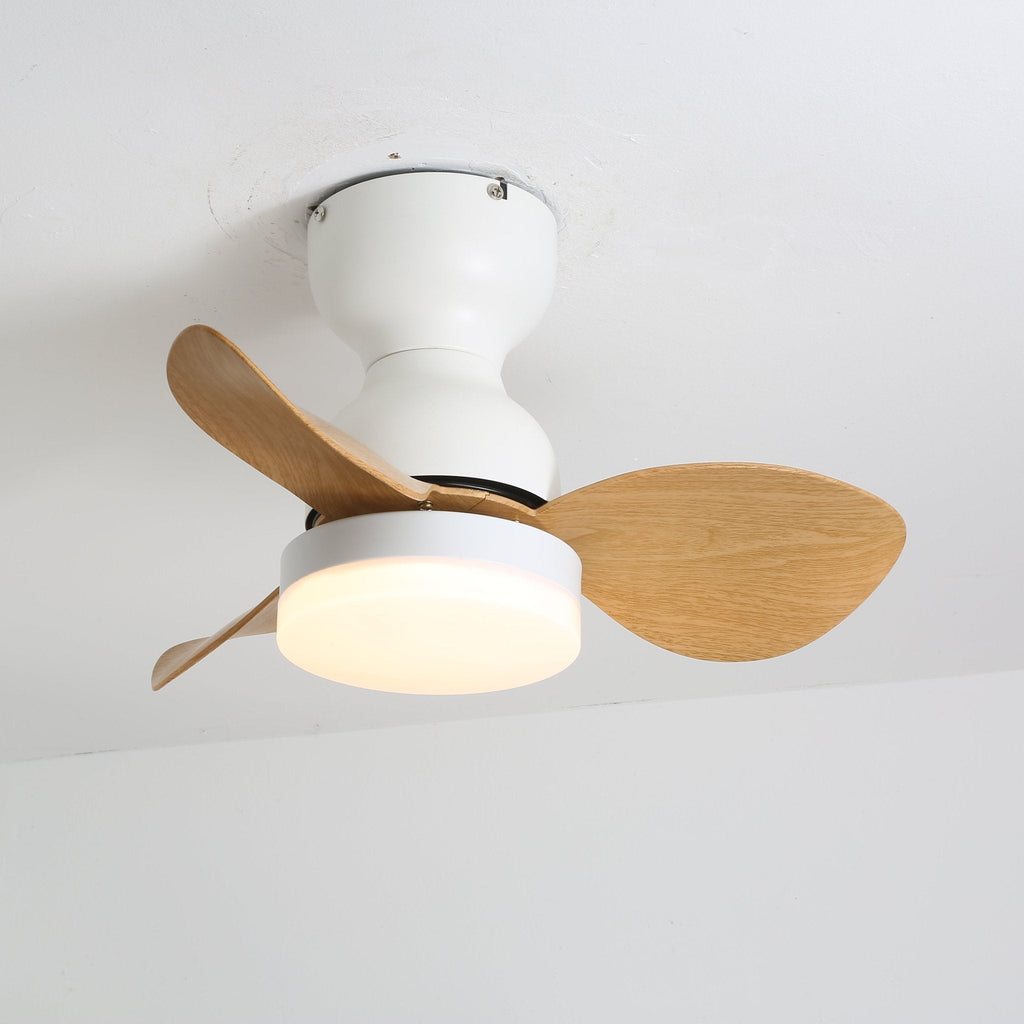 Takfläkt med belysning Ø55 cm, modern fläkt med 6 hastigheter och 3 ljusinställningar, LED-fläkt för vardagsrum och sovrum - Lamylie