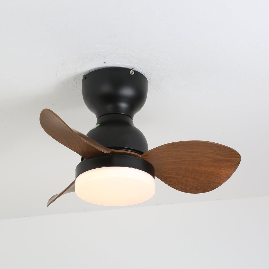 Takfläkt med belysning Ø55 cm, modern fläkt med 6 hastigheter och 3 ljusinställningar, LED-fläkt för vardagsrum och sovrum - Lamylie