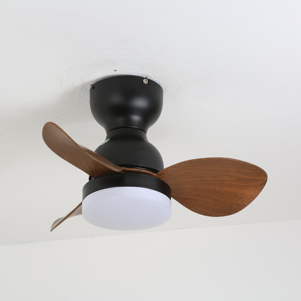 Takfläkt med belysning Ø55 cm, modern fläkt med 6 hastigheter och 3 ljusinställningar, LED-fläkt för vardagsrum och sovrum - Lamylie