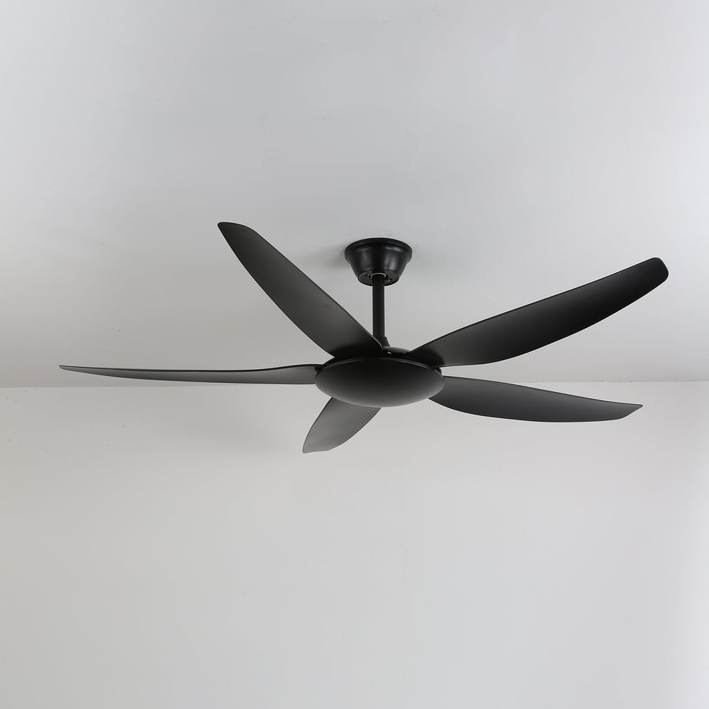 Minimalistinen kattotuuletin valaisimella Ø132 cm — 6 nopeutta ja kaukosäädin – Lamylie