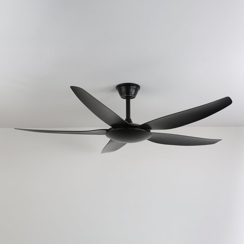 Minimalistinen kattotuuletin valaisimella Ø132 cm — 6 nopeutta ja kaukosäädin – Lamylie