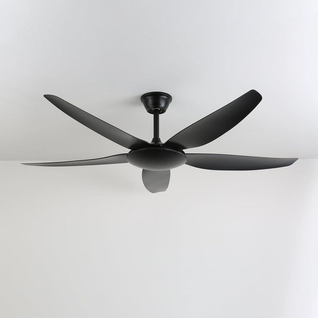 Minimalistinen kattotuuletin valaisimella Ø132 cm — 6 nopeutta ja kaukosäädin – Lamylie