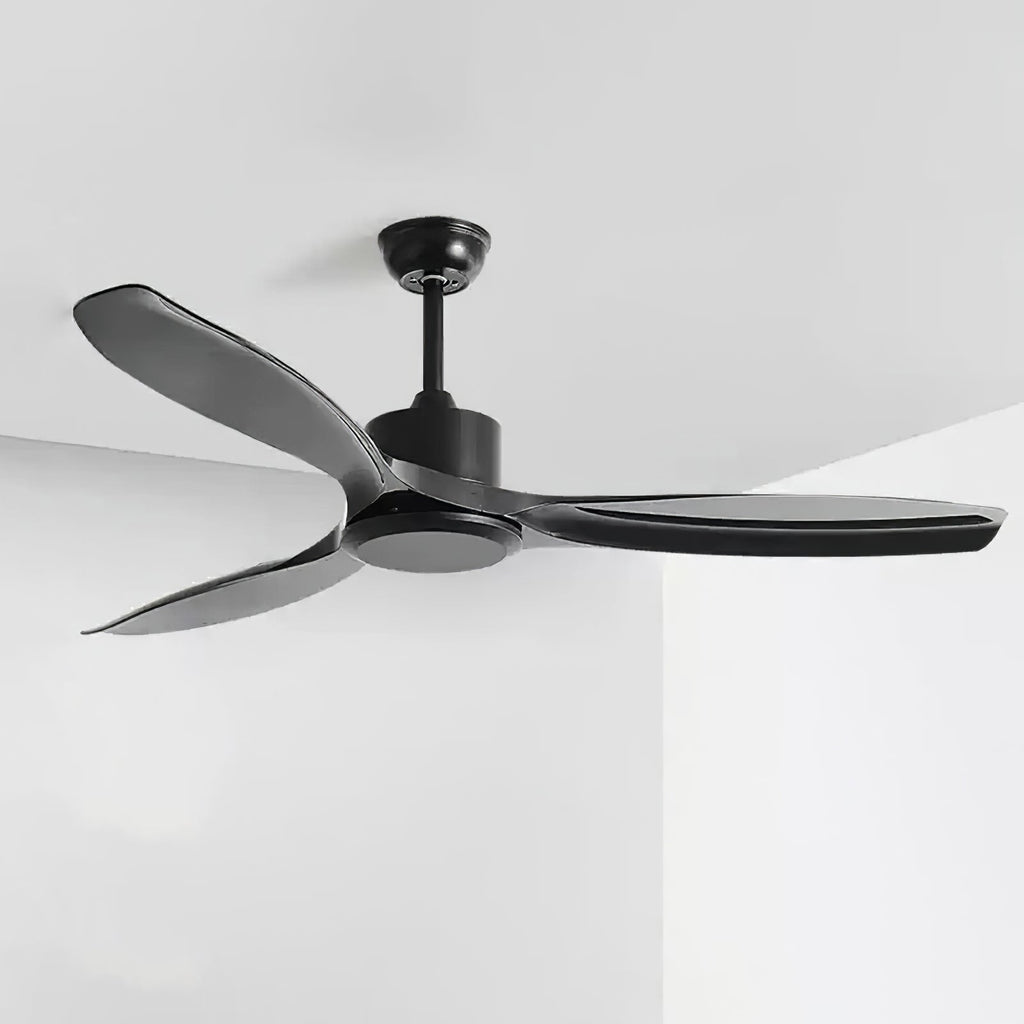 Minimalistinen puinen kattotuuletin, 106–132 cm, kaukosäädin, 5 nopeutta, suunnanvaihdolla varustettu kuparimoottori, AC 110–240 V – Lamylie