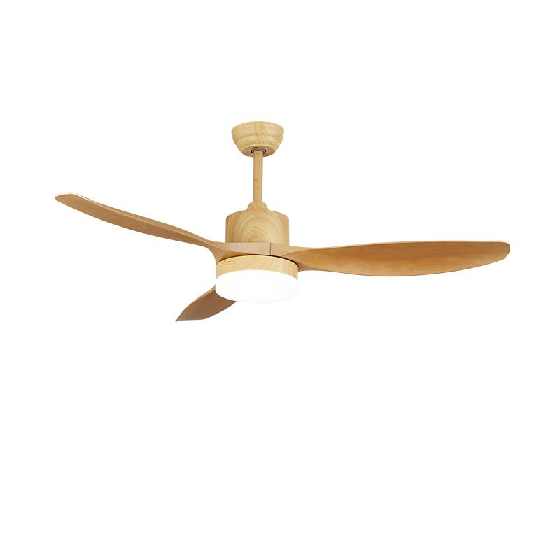 Mennyezeti ventilátor LED-világítással, 122/132 cm – DC-motor, 6 sebességfokozat, ABS-lapátok, természetes faerezetű felület, hidrografikus távirányító, 3 színhőmérséklet, integrált világítás, ventilátorfunkció, mennyezeti rögzítés – Lamylie