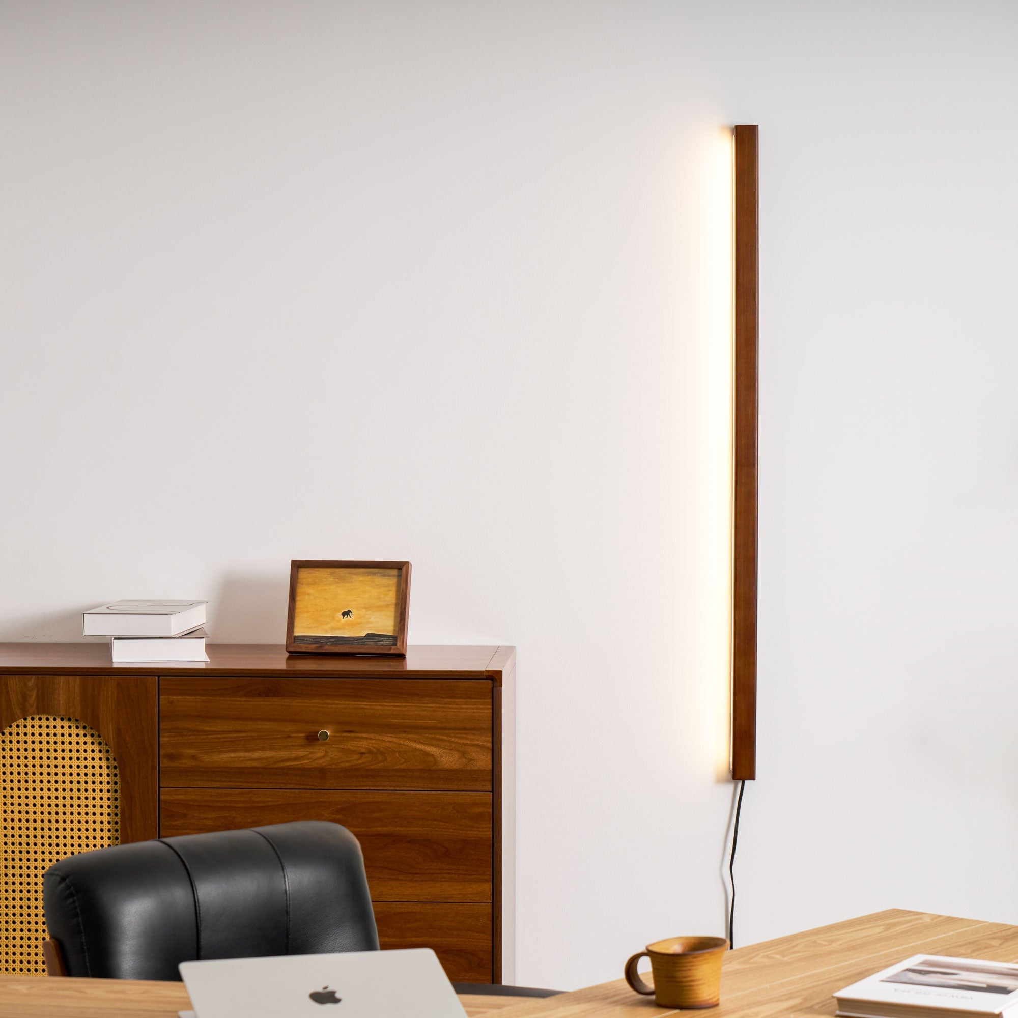 Kulatá dřevěná nástěnná lampa s LED — skandinávský design s funkcí stmívání — k dispozici ve třech velikostech – Lamylie