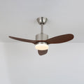 Stropní ventilátor s osvětlením 106cm nebo 132cm, moderní design, motor s proměnnou frekvencí a 6 rychlostmi, do ložnice a obývacího pokoje, s dálkovým ovládáním – Lamylie