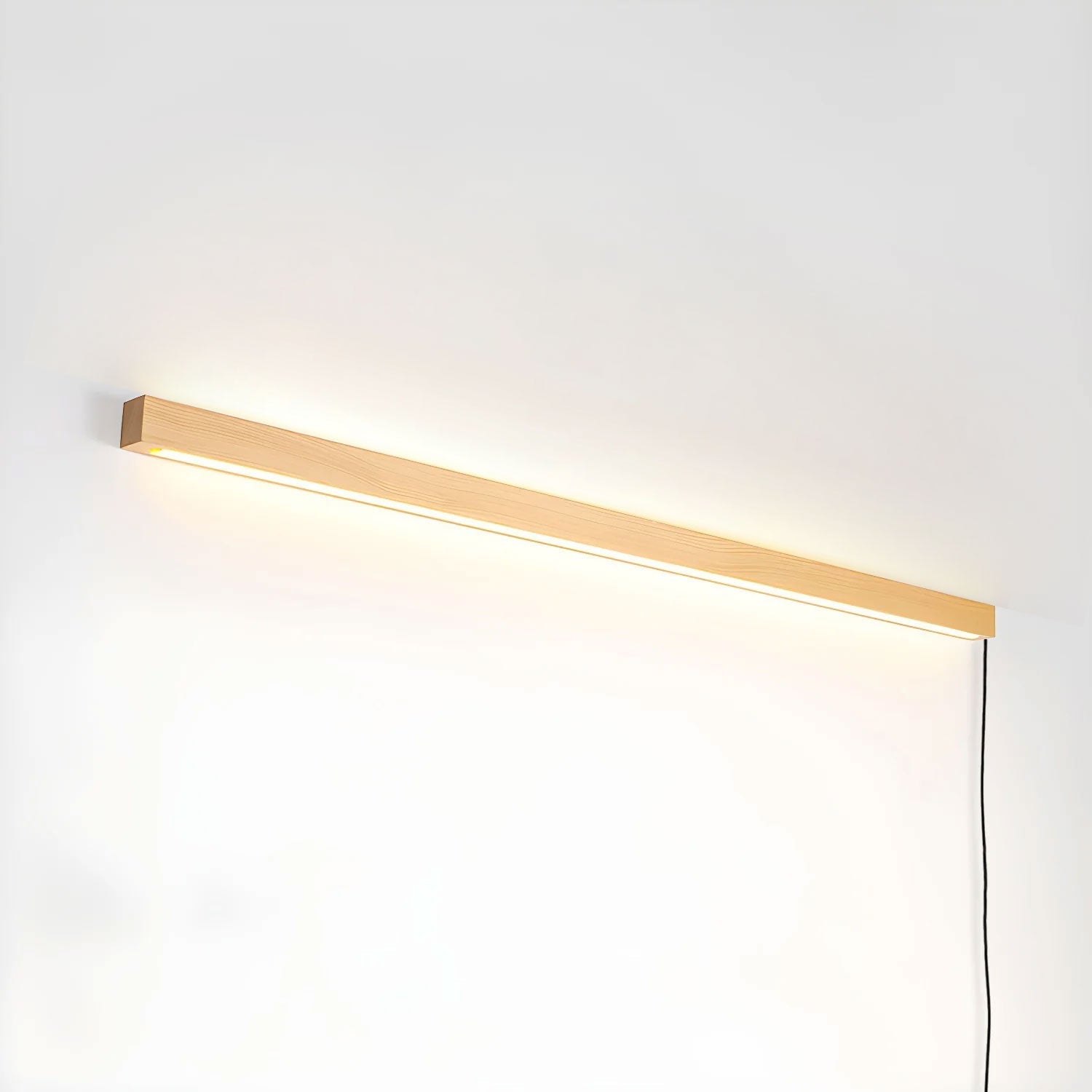 Kulatá dřevěná nástěnná lampa s LED — skandinávský design s funkcí stmívání — k dispozici ve třech velikostech – Lamylie