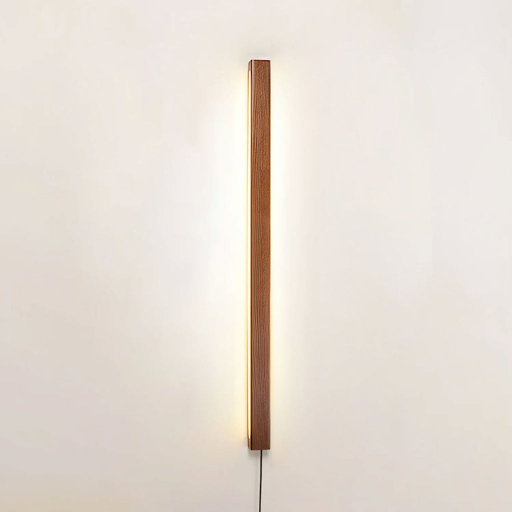 Kulatá dřevěná nástěnná lampa s LED — skandinávský design s funkcí stmívání — k dispozici ve třech velikostech – Lamylie