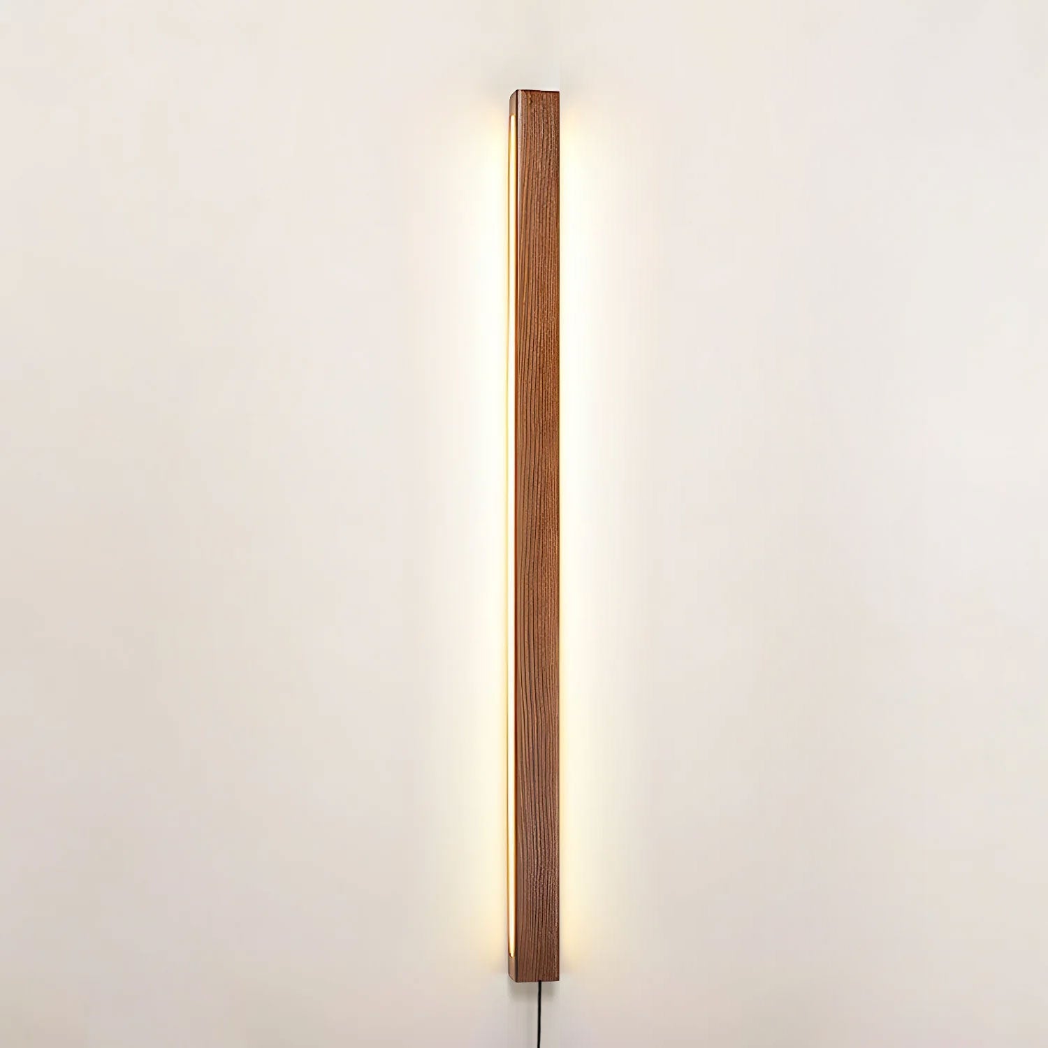 Kulatá dřevěná nástěnná lampa s LED — skandinávský design s funkcí stmívání — k dispozici ve třech velikostech – Lamylie