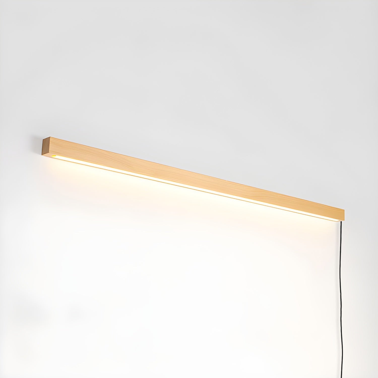 Kulatá dřevěná nástěnná lampa s LED — skandinávský design s funkcí stmívání — k dispozici ve třech velikostech – Lamylie