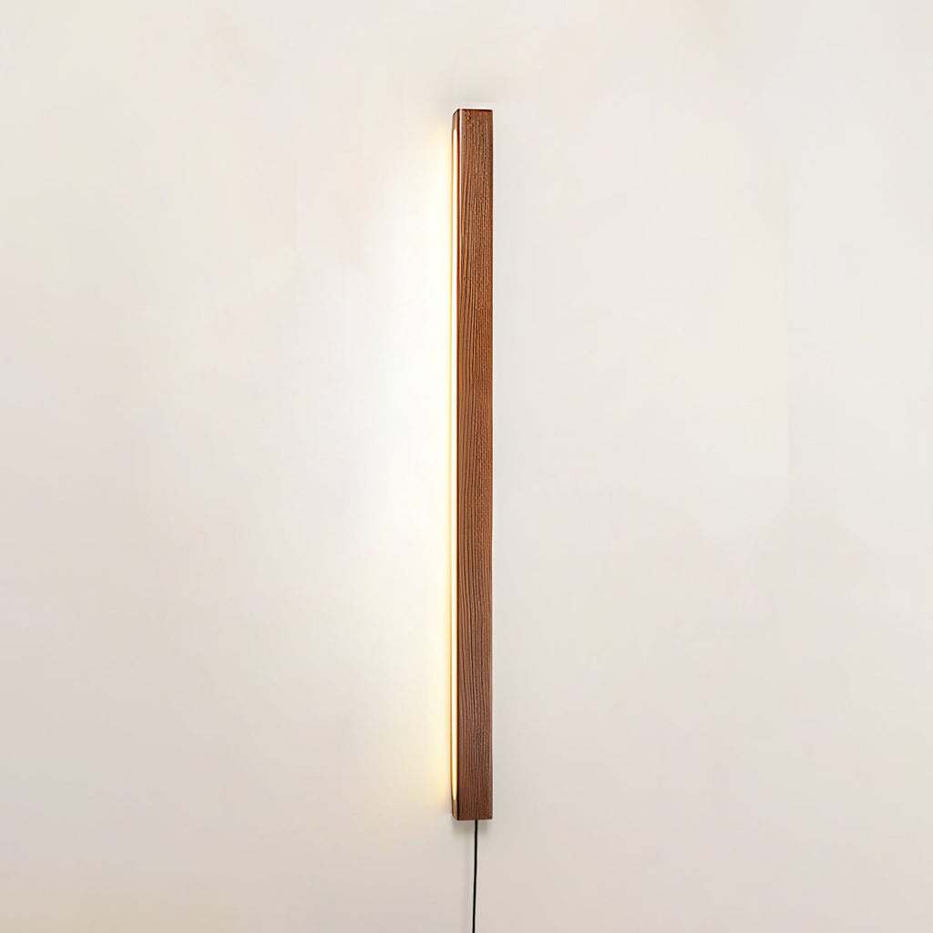 Kulatá dřevěná nástěnná lampa s LED — skandinávský design s funkcí stmívání — k dispozici ve třech velikostech – Lamylie