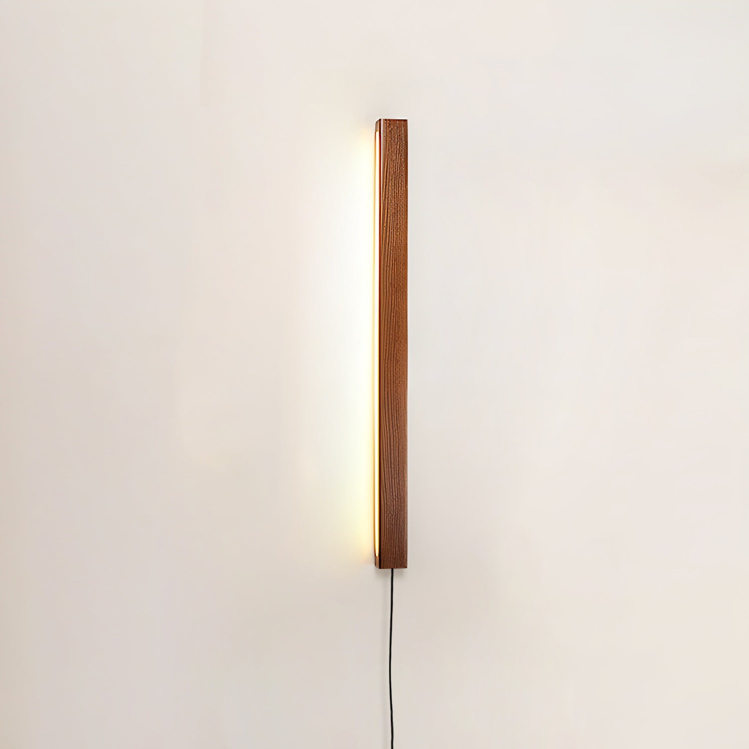 Kulatá dřevěná nástěnná lampa s LED — skandinávský design s funkcí stmívání — k dispozici ve třech velikostech – Lamylie