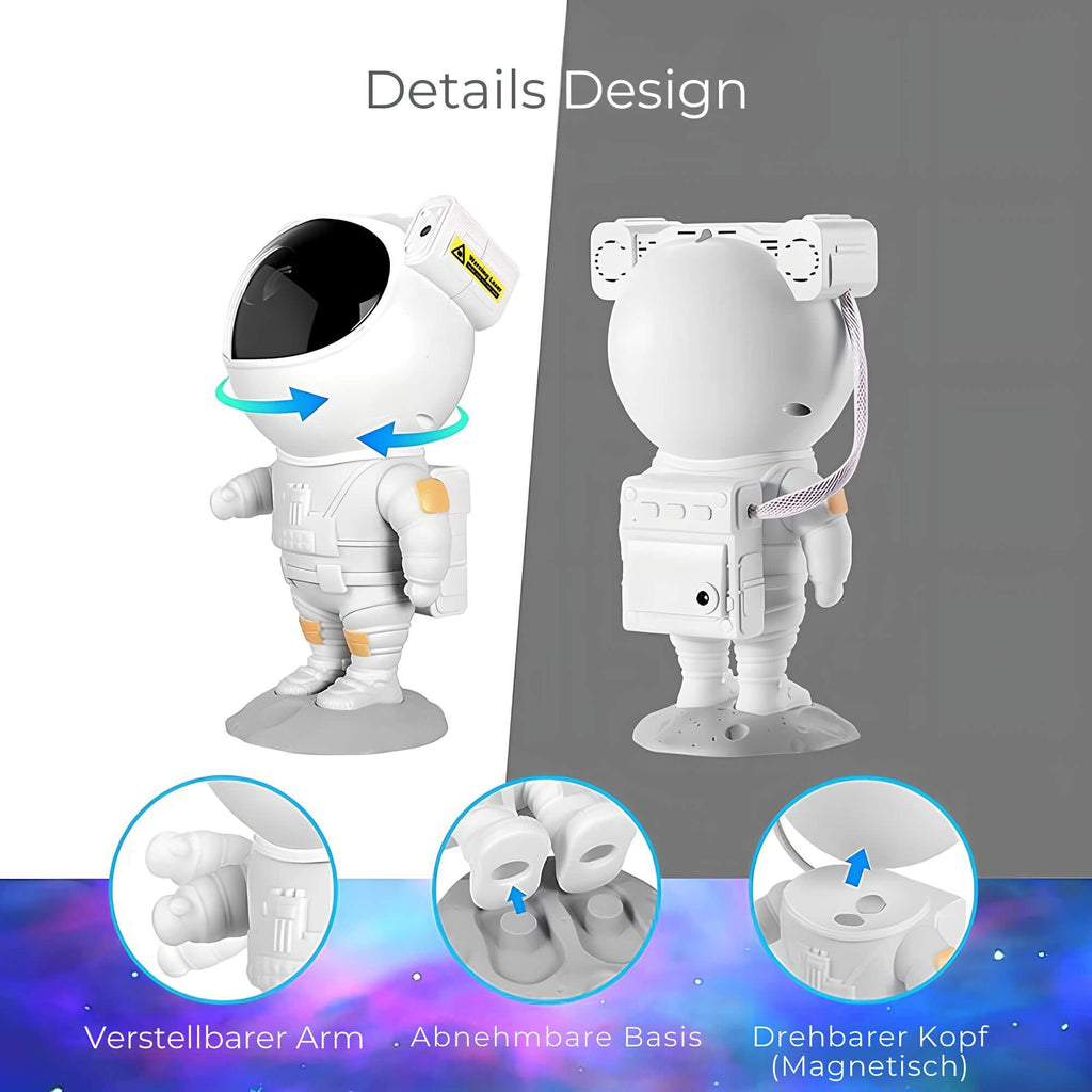 Astronaut Sternenhimmel LED Projektorlampe - Nachttischlampe - Lamylie
