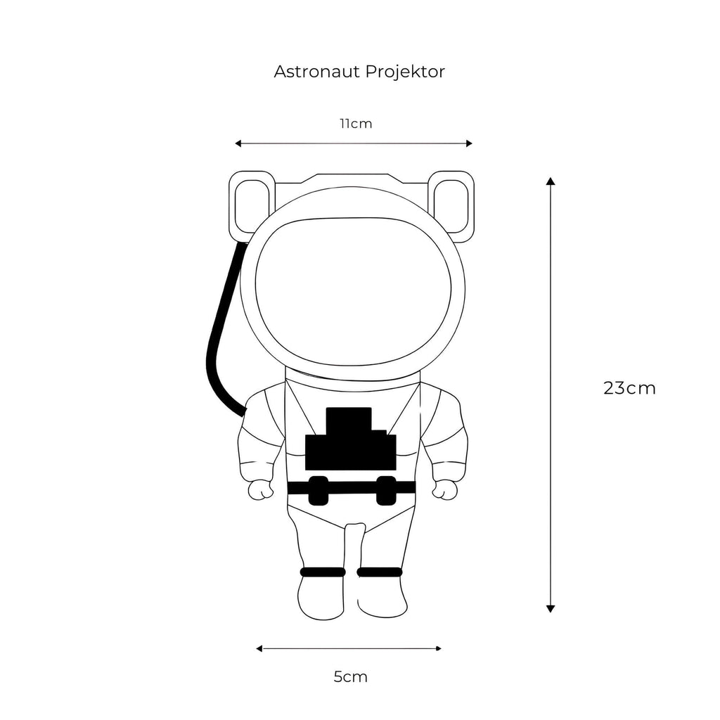 Astronaut Sternenhimmel LED Projektorlampe - Nachttischlampe - Lamylie