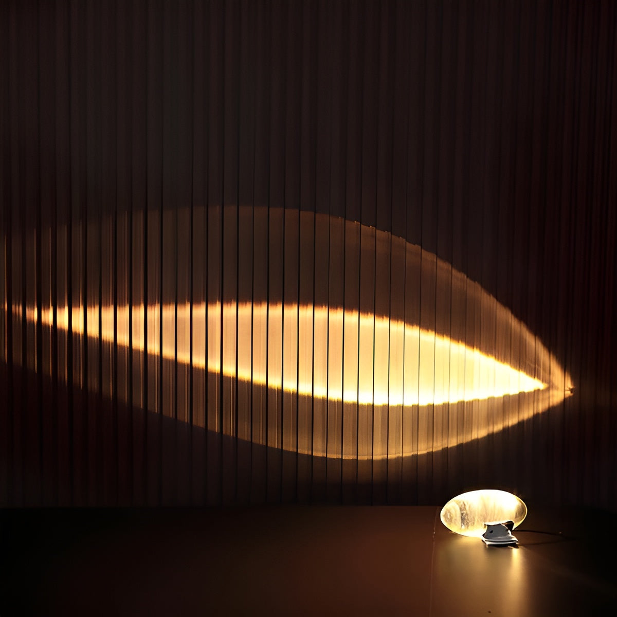 Oval Shaped Table Lamp with Cozy Ambient Lighting - Lamylie