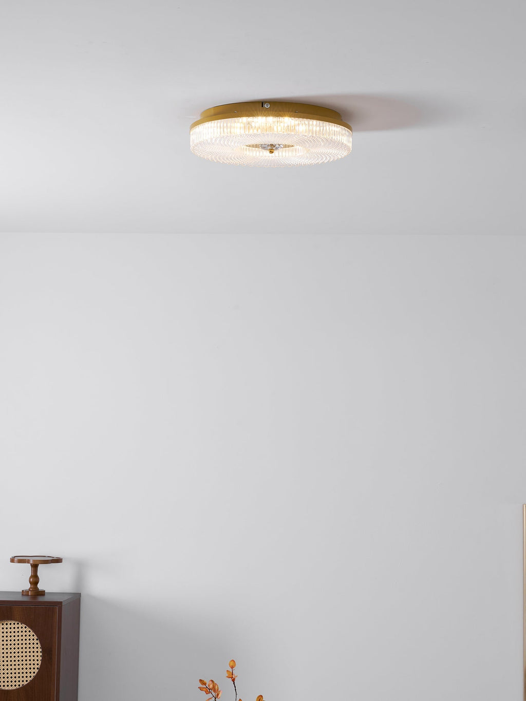 LED Ceiling Lamp Round Iron Acrylic Dimmable 3000K 4000K 6000K Black White Gold - Lamylie